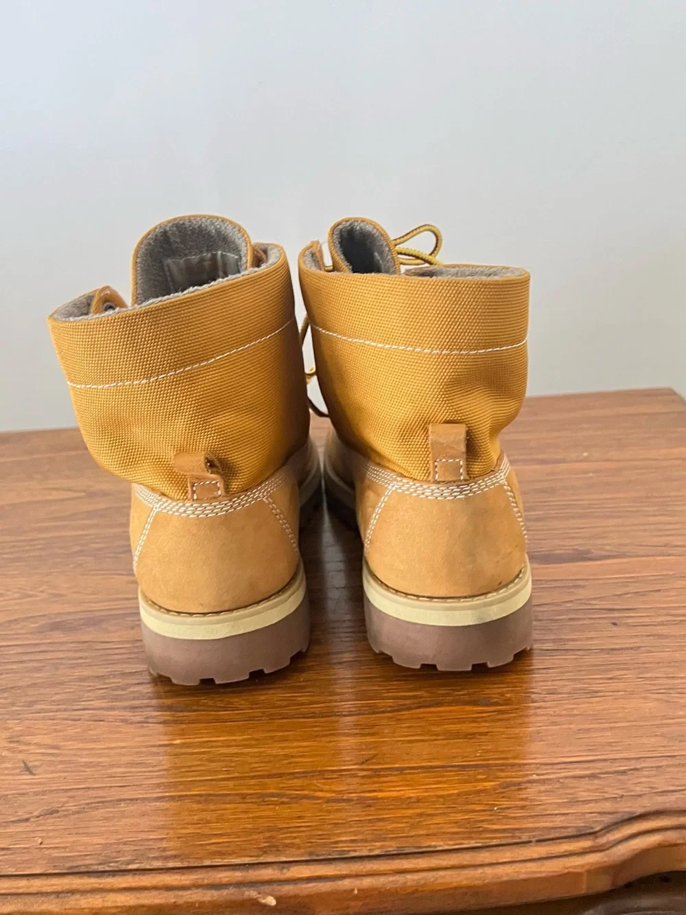 Timberland Men's Wheat/Tan Nubuck Lace-Up Work Boots